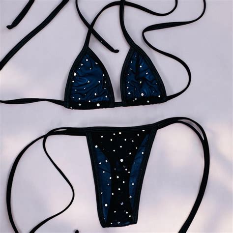 Tiny Sheer Bikini Etsy