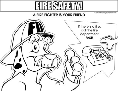 Printable Fire Safety Coloring Pages