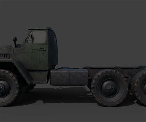 ArtStation - Military Truck Ural 375D | Game Assets