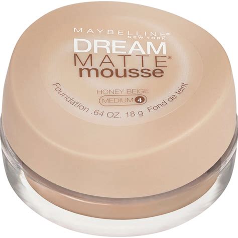 Maybelline Dream Matte Mousse Foundation Nude 16 Hour Shine Free Finish Medium To Full