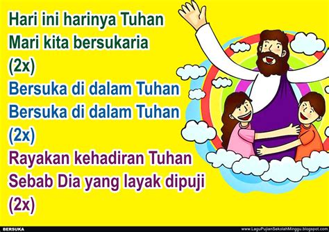 Lirik Lagu Pujian Rohani Kristen Sekolah Minggu Gereja Tuhan Yesus