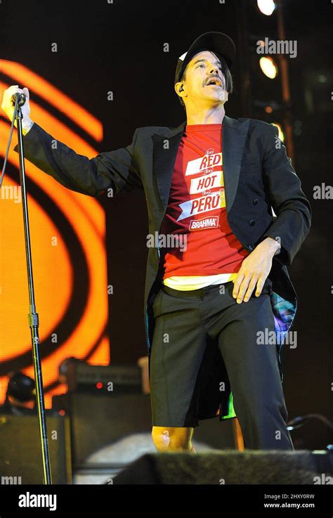 Anthony Kiedis Of The Red Hot Chili Peppers During Their 2012 Tour At The PNC Arena In North