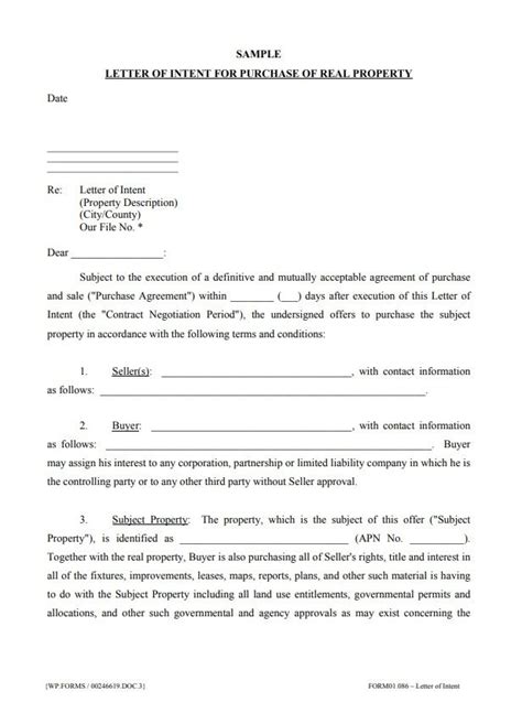 Letter Of Intent To Reenlist Template