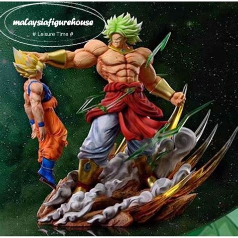 Dragon Ball Sun Legendary Broly Vs Son Goku Two Hand Copy Resin Figure