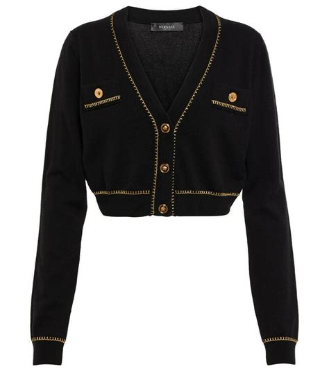 Versace Medusa Cropped Cardigan Versace