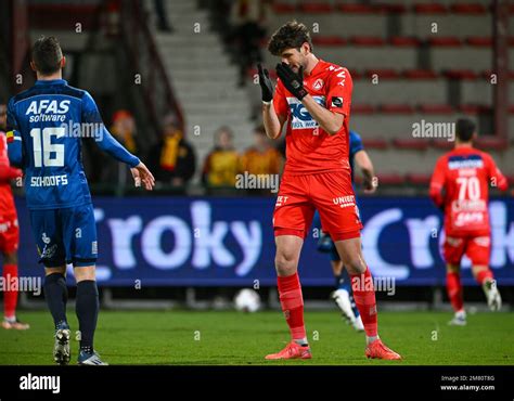 Felipe Avenatti Of Kv Kortrijk Pictured Looking Dejected And