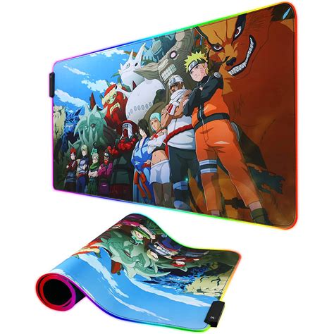 Bijuu and Jinchuuriki Naruto RGB Gaming Mouse Pad - 80x30 CM | HardwareMarket