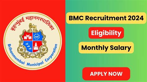 BMC Recruitment 2024 1846 Posts Eligibility Salary Apply Process