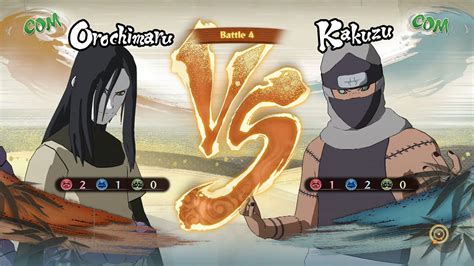 Naruto Shippuden Ultimate Ninja Storm Orochimaru Vs Kakuzu Youtube