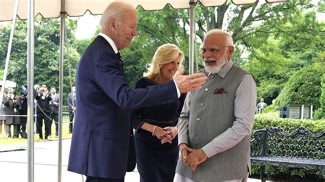 PM Modi exchanges official gifts with US President Joe Biden, First ...