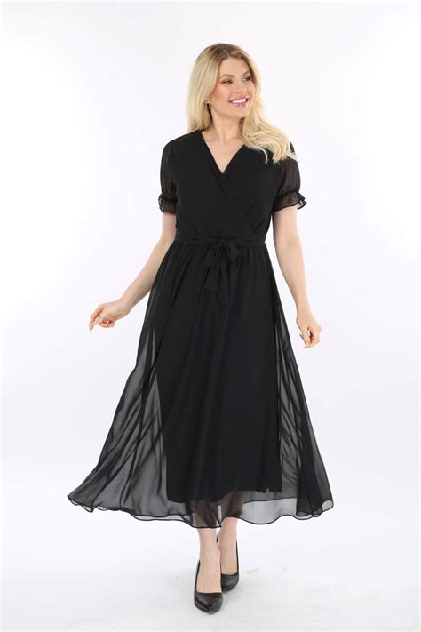 Crna Haljina Plus Size Lavica