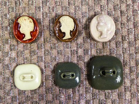 Ceramic Buttons Possibly Jean Cl Ment For Elsa Schiaparelli Circa