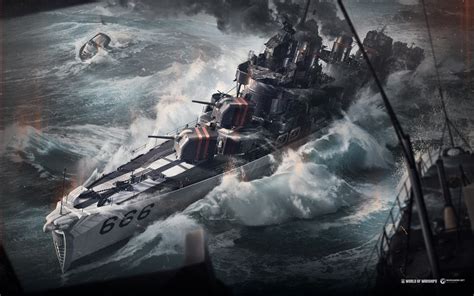 Wows Warship World Of Warships Video Games Water Ship Wallpaper ...