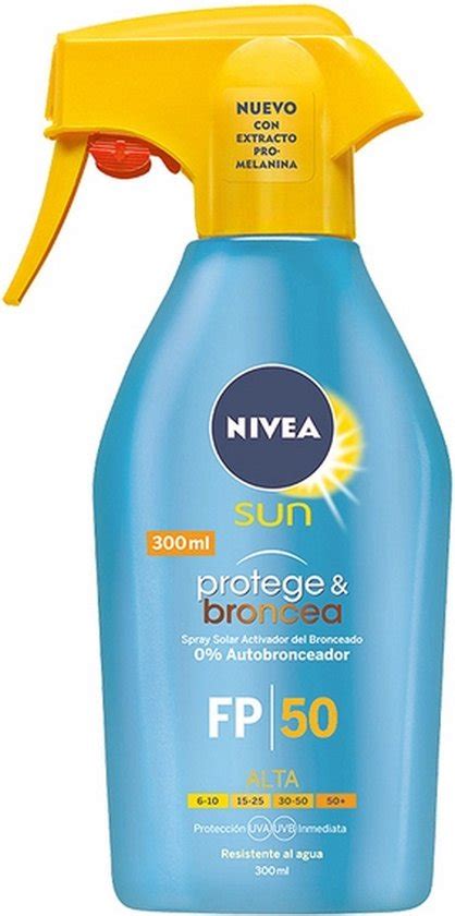 NIVEA SUN Zon Protector Spray Protege Broncea Nivea SPF 50 300 Ml