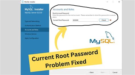 Current Root Password In Mysql Installation Fixing Problem Current