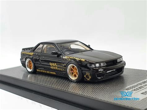 Xe Mô Hình Nissan Silvia S13 V1 Pandem Rocket Bunny Black 1 64 Inn