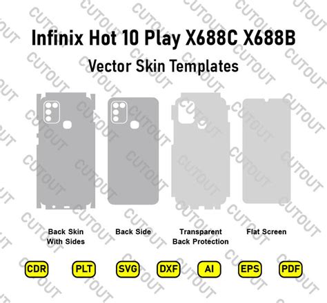 Infinix Hot Play X C X B Vector Skin Cut Files