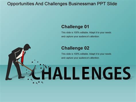 Opportunities And Challenges Businessman Ppt Slide Presentation