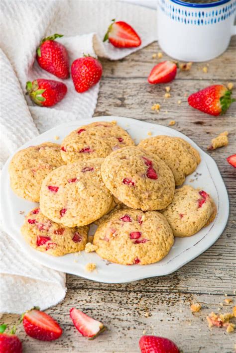 Fresh Strawberry Cookies Recipe From Scratch