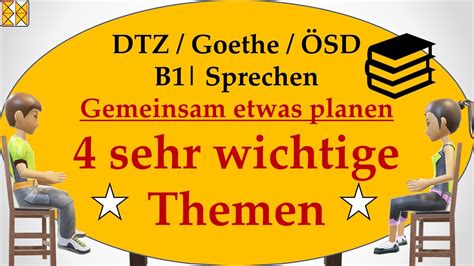 G A S T Dtz B Goethe Sd Sprechen Gemeinsam Etwas Planen