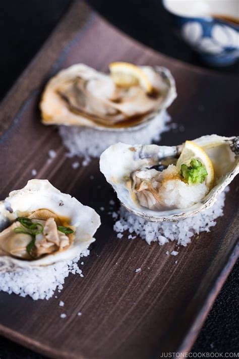 Grilled Oysters with Ponzu Sauce 牡蠣のポン酢焼き Just One Cookbook