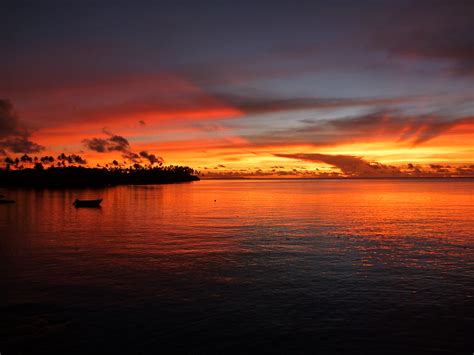 Sunset In Fiji Taken On Taveuni Island Fiji Kim Flickr