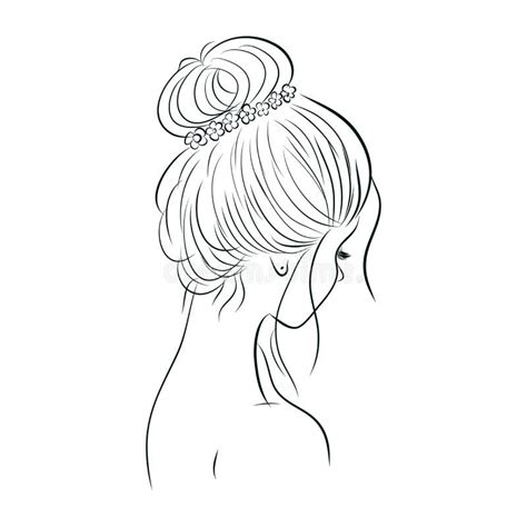 List 99 Pictures How To Draw Hair In A Bun From The Front Stunning