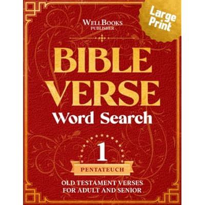 Buy Bible Verse Word Search Large Print Old Testament Verses For Adult