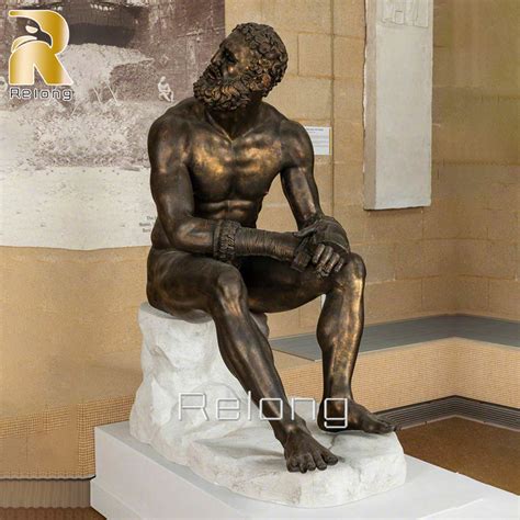 Famous Greek Bronze The Boxer At Rest Statue Replica For Sale Relong