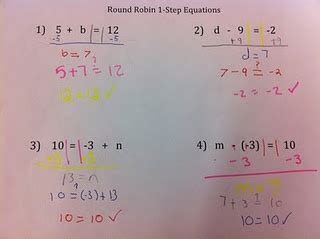 Round Robin Strategy For Solving One Step Equations Can Be Adapted For