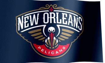 orleans pelicans fan flag gif  waving flags