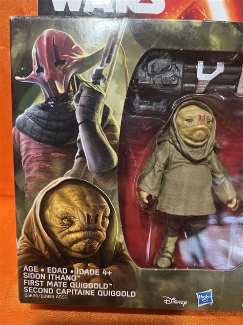 Star Wars The Force Awakens Sidon Ithano And First Mate Quiggold Figures And Weapon Ebay