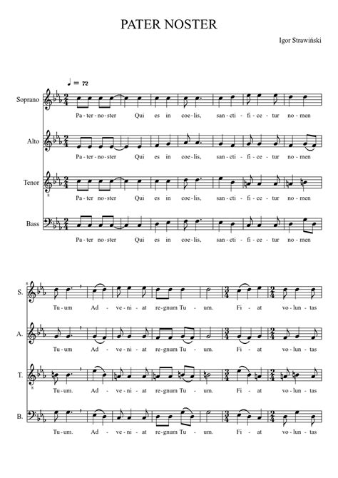 Pater Noster Sheet Music For Bass Guitar Solo