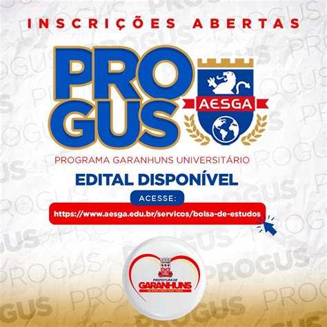 PROGUS / Autarquia de Ensino Superior de Garanhuns lança edital para ...