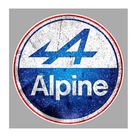 ALPINE Trash Sticker Laminated Decal Cafe Racer Bretagne