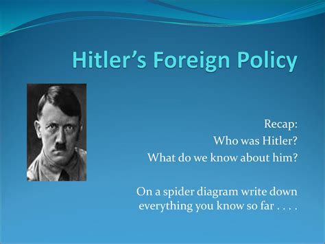 Hitlers Foreign Policy Ppt Download