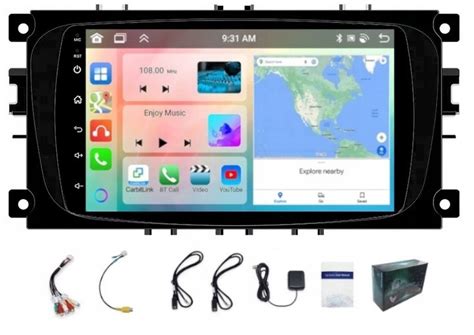 RADIO NAWIGACJA CARPLAY GPS ANDROID FORD FOCUS MONDEO SMAX 4GB 64GB