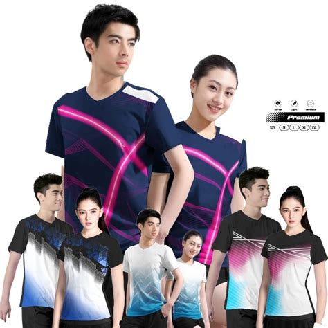 Jual Winstorm Baju Badminton Couple Premium Kaos Bulutangkis Kembaran