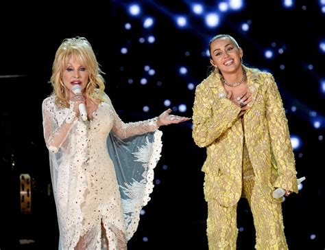 Miley Cyrus and Dolly Parton at the 2019 Grammys | POPSUGAR Celebrity ...