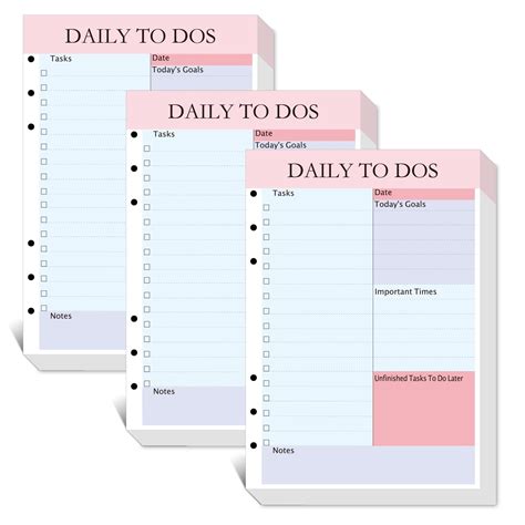 Buy Undated Daily Planner Refill A5 Planner Inserts Daily To Do List