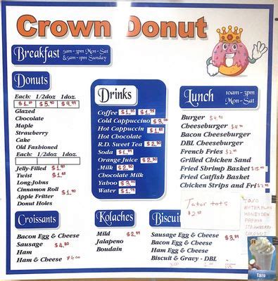 CROWN DONUT Updated September 2024 102 E Walnut St Paris Arkansas