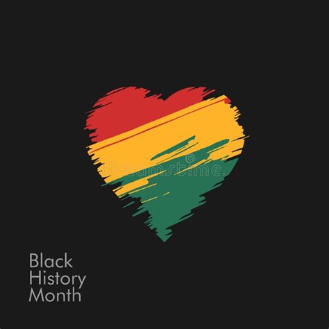 Black History Month Heart Stock Illustrations – 191 Black History Month ...