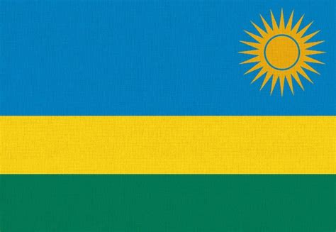 Premium Photo | Flag of Rwanda Rwanda flag on fabric surface African ...