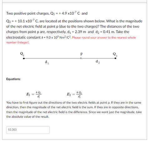 Solved Two Positive Point Charges Q149×10−7c And