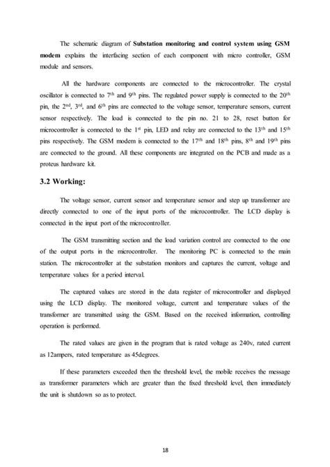 Microcontroller Based Substation Monitoring System With Gsm Modem Pdf