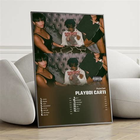 Playboi Carti Playboi Carti Album Cover Poster Wall Art Playboi Carti Playboi Carti Etsy