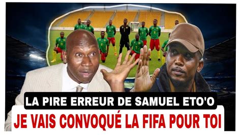 A Cuit Samuel Etoo Et La Fecafoot Abondonne Les Lions Indomptables