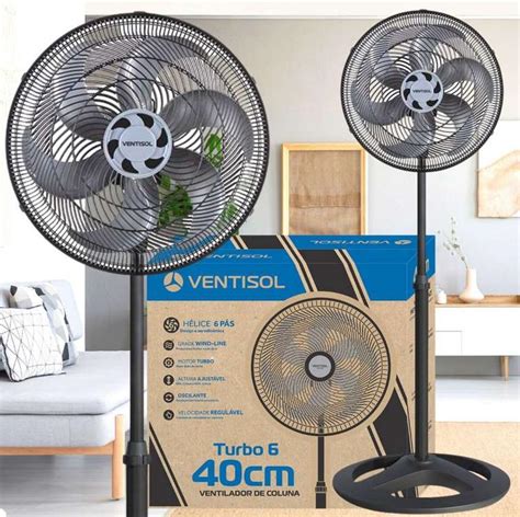 Ventilador De Coluna Ventisol Voc Turbo Cm Velocidades Aqui