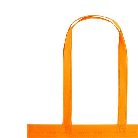 Sacola Ecobag Em Tnt Premium X Cm Termo Selado Malta Topget Laranja