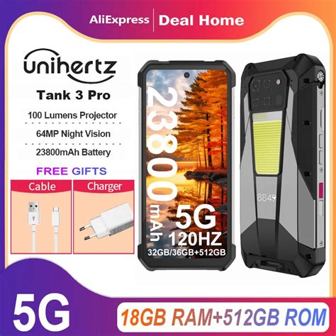 Unihertz Tank 3 Pro C Mera 200MP NFC Vers O Global 100 Lumens 32GB